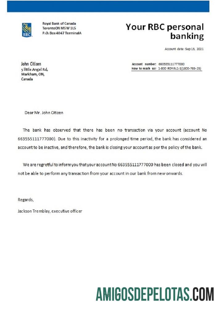 Kanada RBC closure Referensi templat