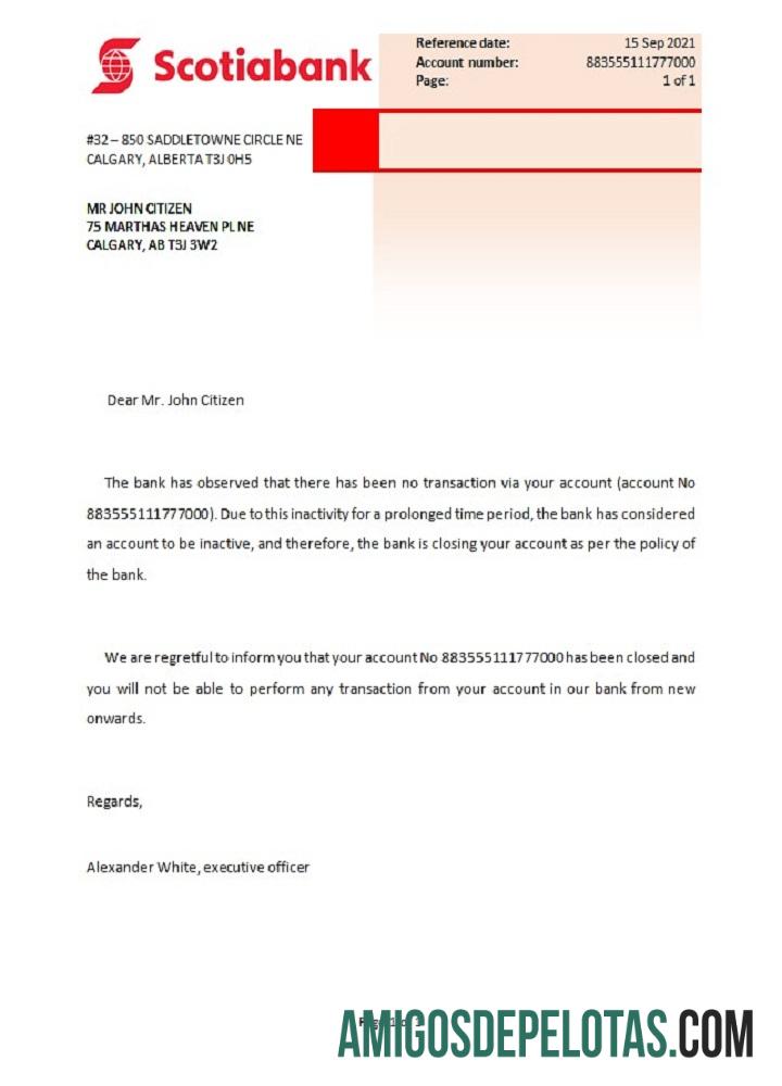 Kanada Scotiabank closure Referensi desain
