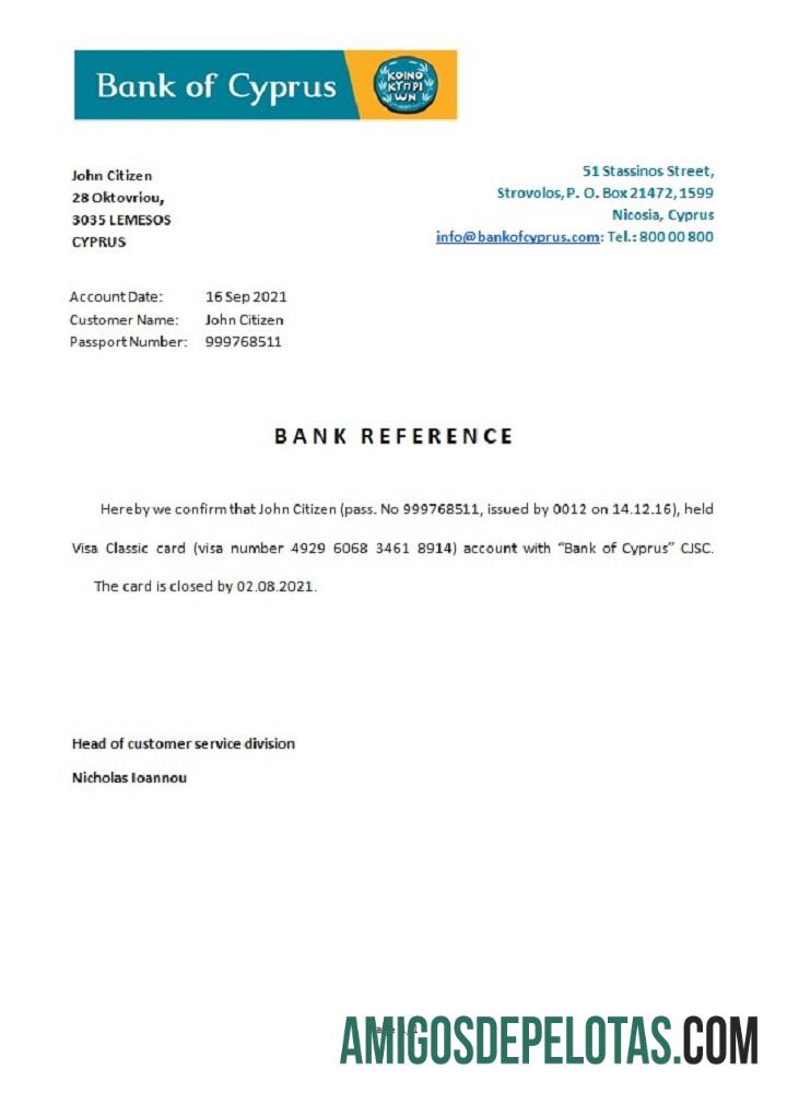 Siprus bank of Siprus closure Referensi templat