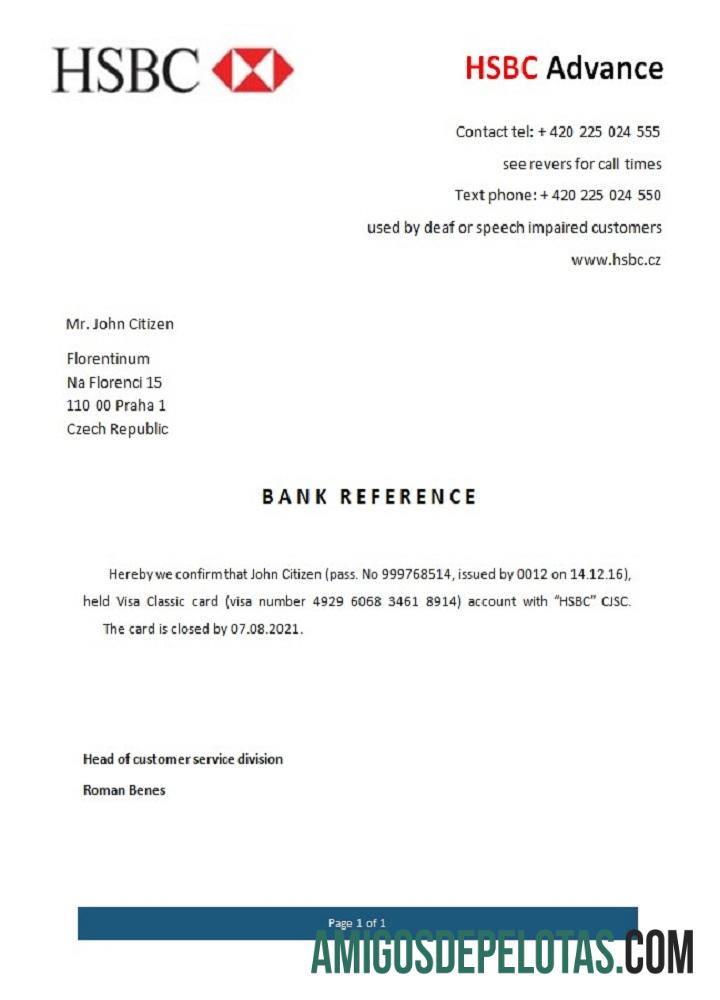 Republik Ceko HSBC closure Referensi pratinjau