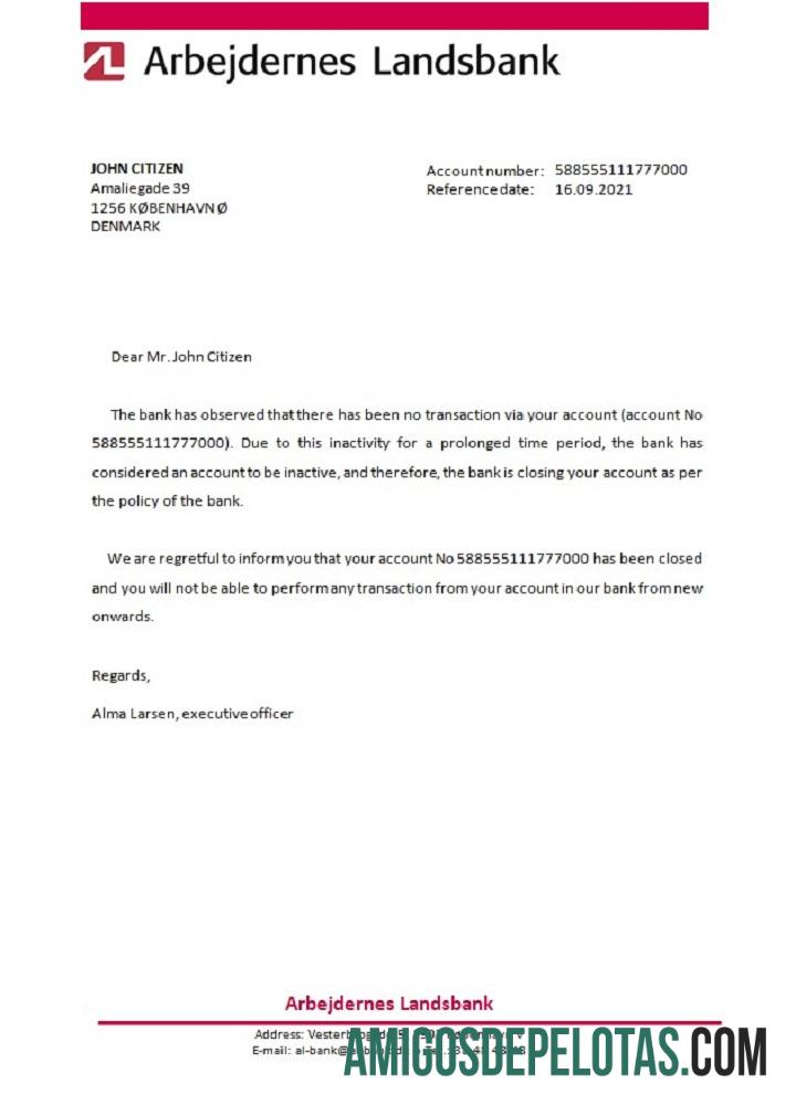 Denmark Arbejdernes Landsbank closure Referensi desain