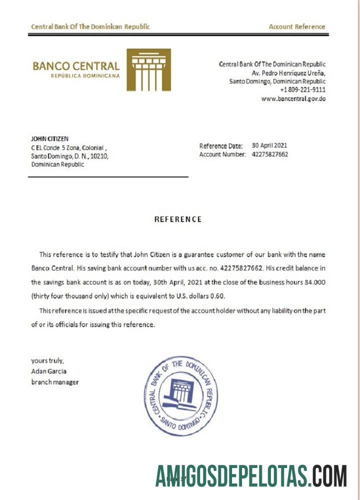 Dominicia Central bank Referensi desain