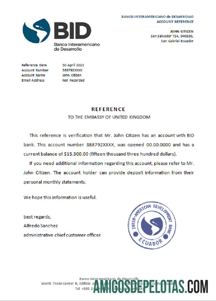 Ekuador Banco Interamericano de Desarrollo Referensi desain