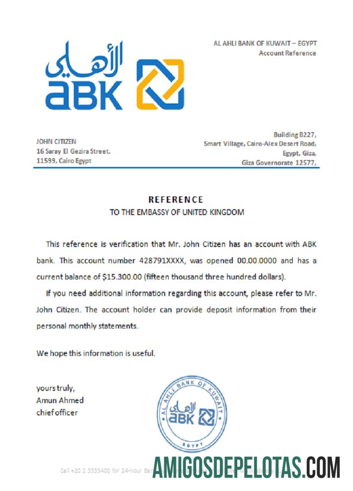 Mesir Al Ahli bank of Kuwait Referensi pratinjau