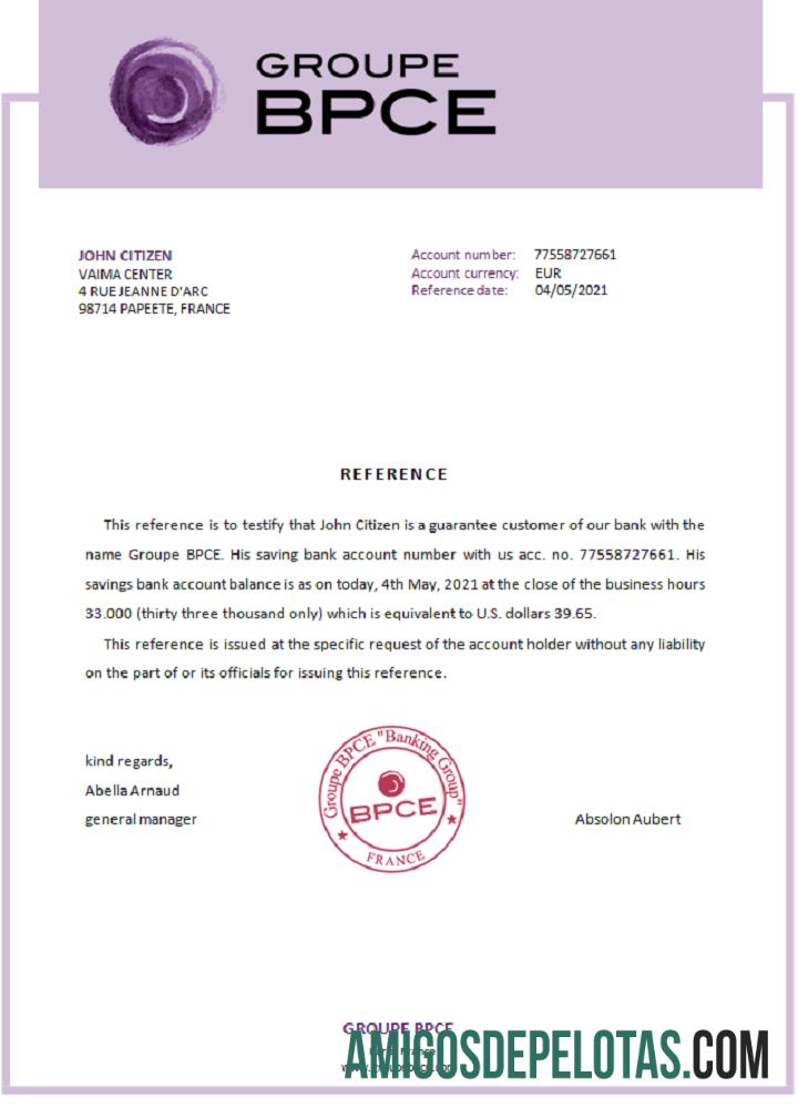 Prancis Groupe BPCE Referensi desain