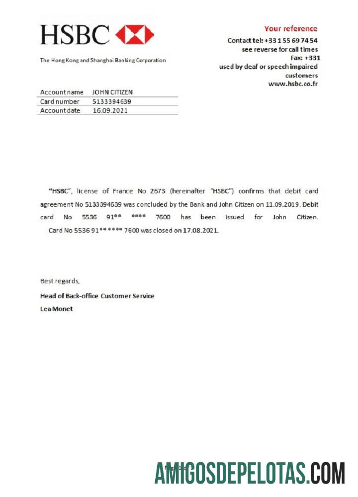 Prancis HSBC closure Referensi desain