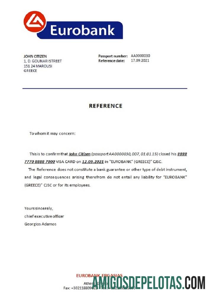 Yunani Eurobank closure Referensi sampel