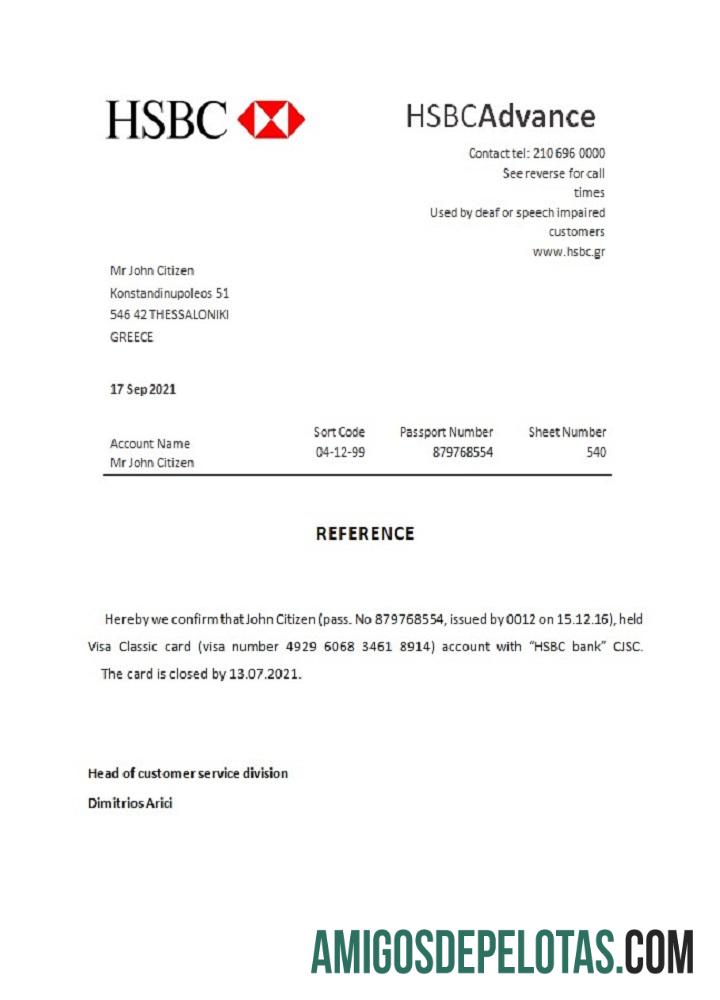 Yunani HSBC closure Referensi templat