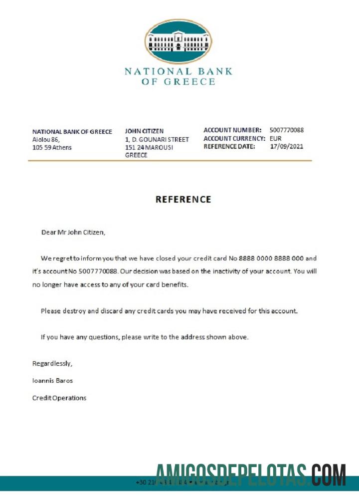 Yunani nasional bank of Yunani closure Referensi templat