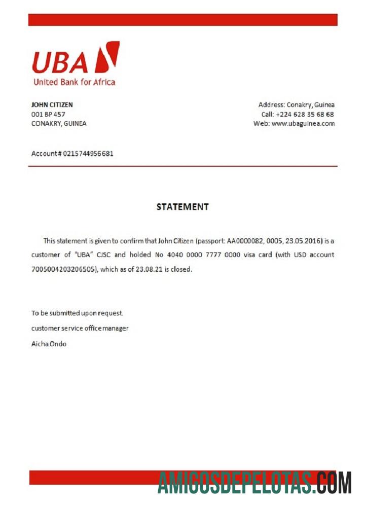 Guinea UBA closure Referensi desain