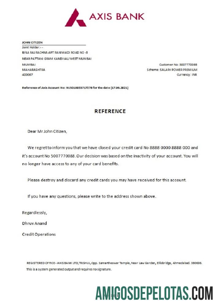 India Axis closure Referensi makering