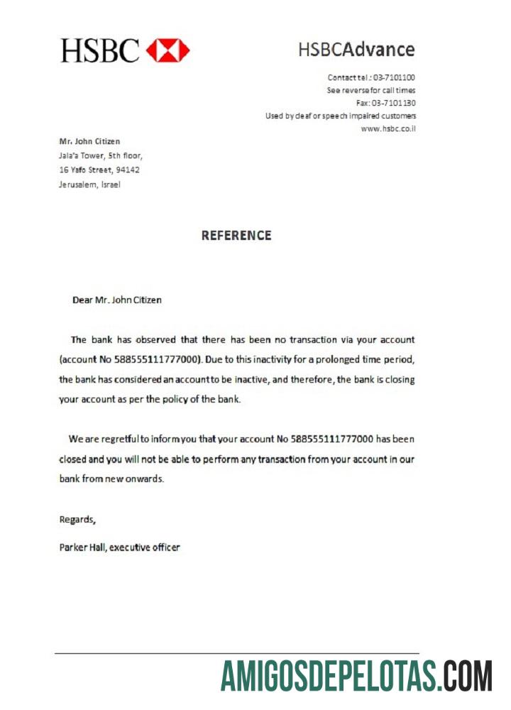 Israel HSBC closure Referensi templat
