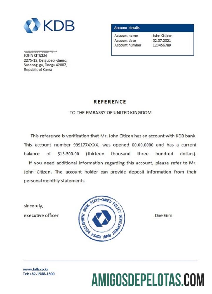 Korea KDB bank Referensi pratinjau