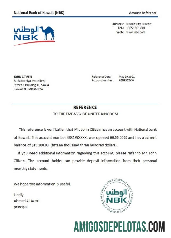 Kuwait nasional bank of Kuwait Referensi pratinjau