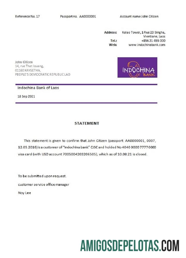 Laos Indochina bank closure Referensi pratinjau