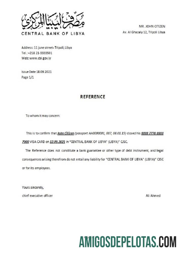 Libya Central bank closure Referensi desain