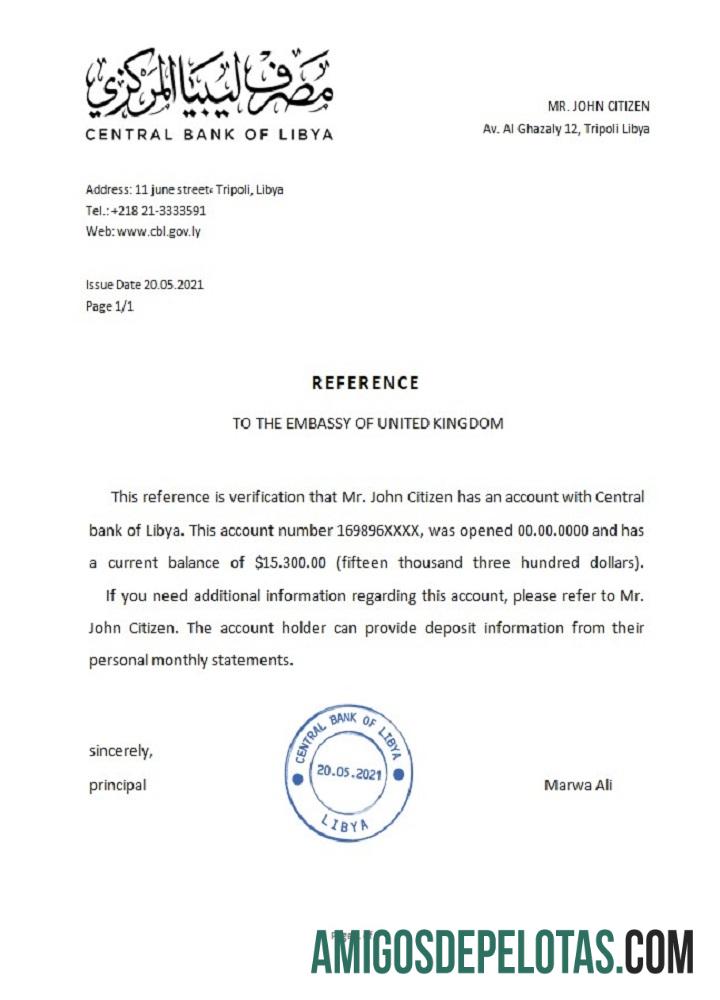 Libya Central bank Referensi desain