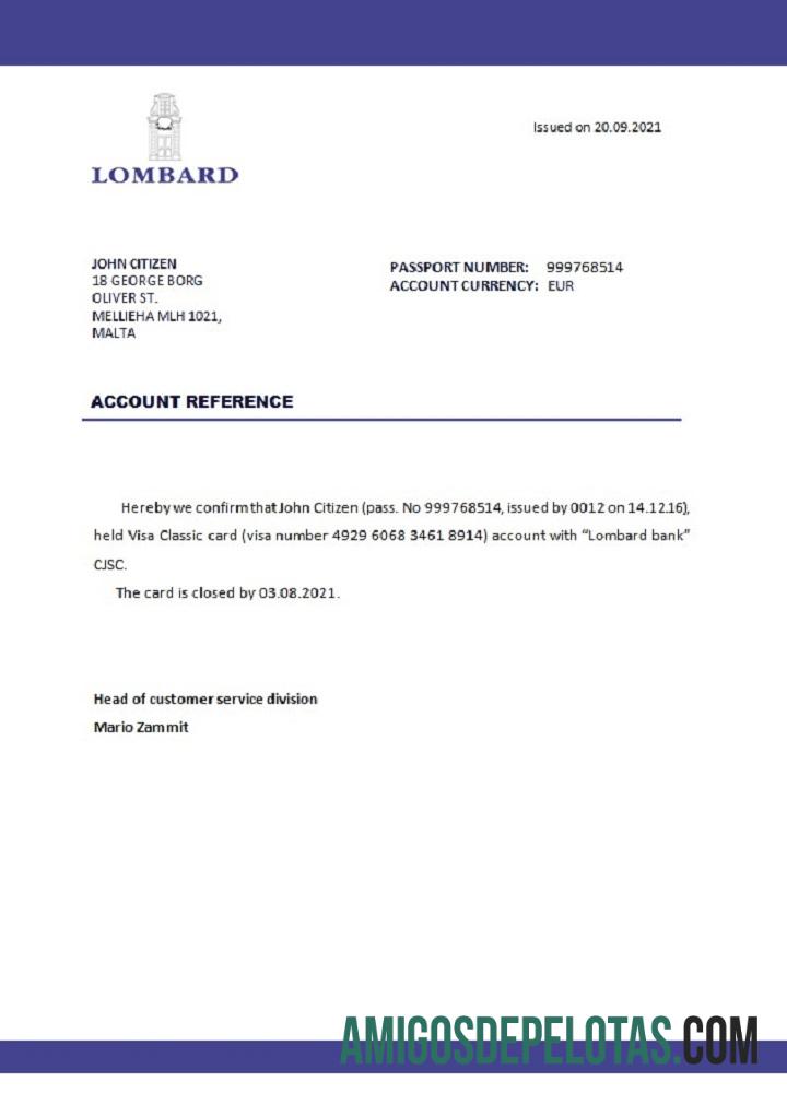 Malta Lombard bank closure Referensi templat