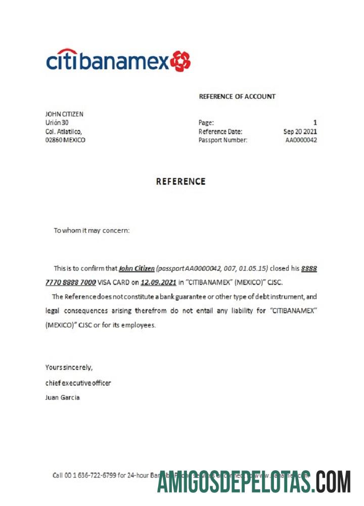 Meksiko Citibanamex bank closure Referensi templat