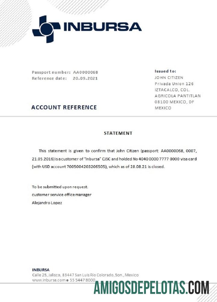 Meksiko Inbursa bank closure Referensi makering