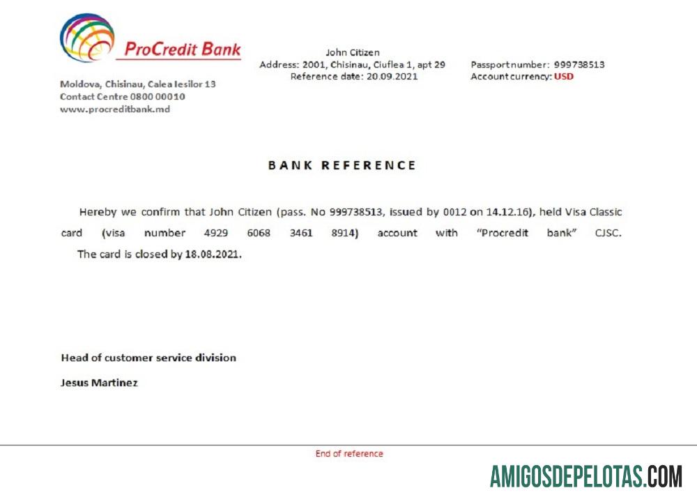 Moldova Procredit bank closure Referensi pratinjau