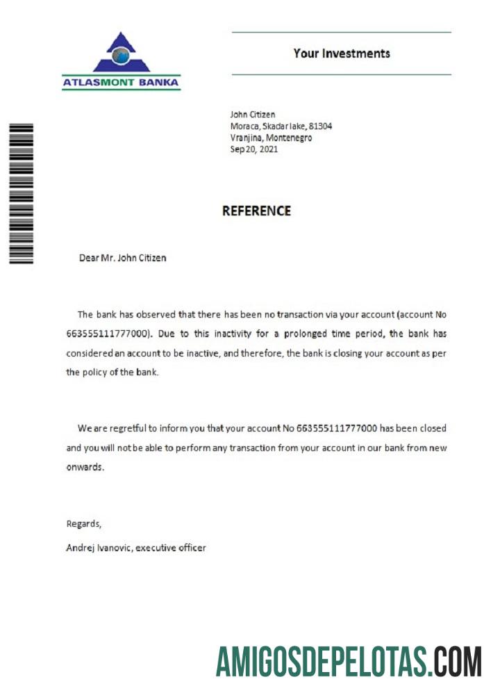 Montenegro Atlasmont bank closure Referensi makering