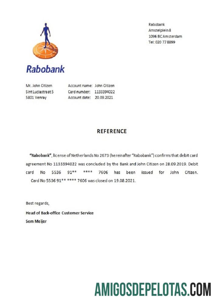 Belanda Rabobank closure Referensi templat