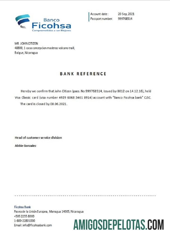 Nikaragua Ficohsa closure Referensi pratinjau