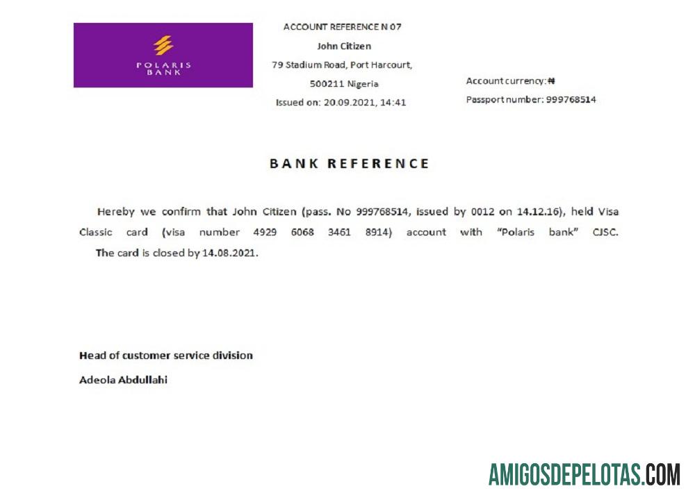 Nigeria Polaris bank closure Referensi makering