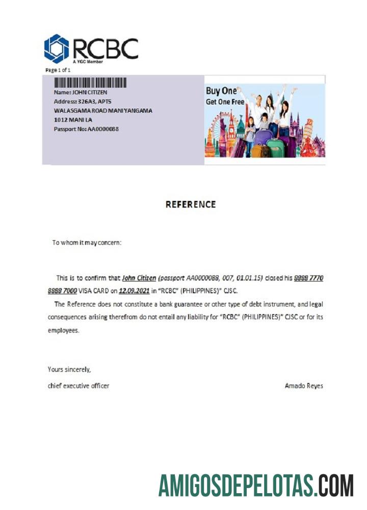 Filipina RCBC closure Referensi sampel