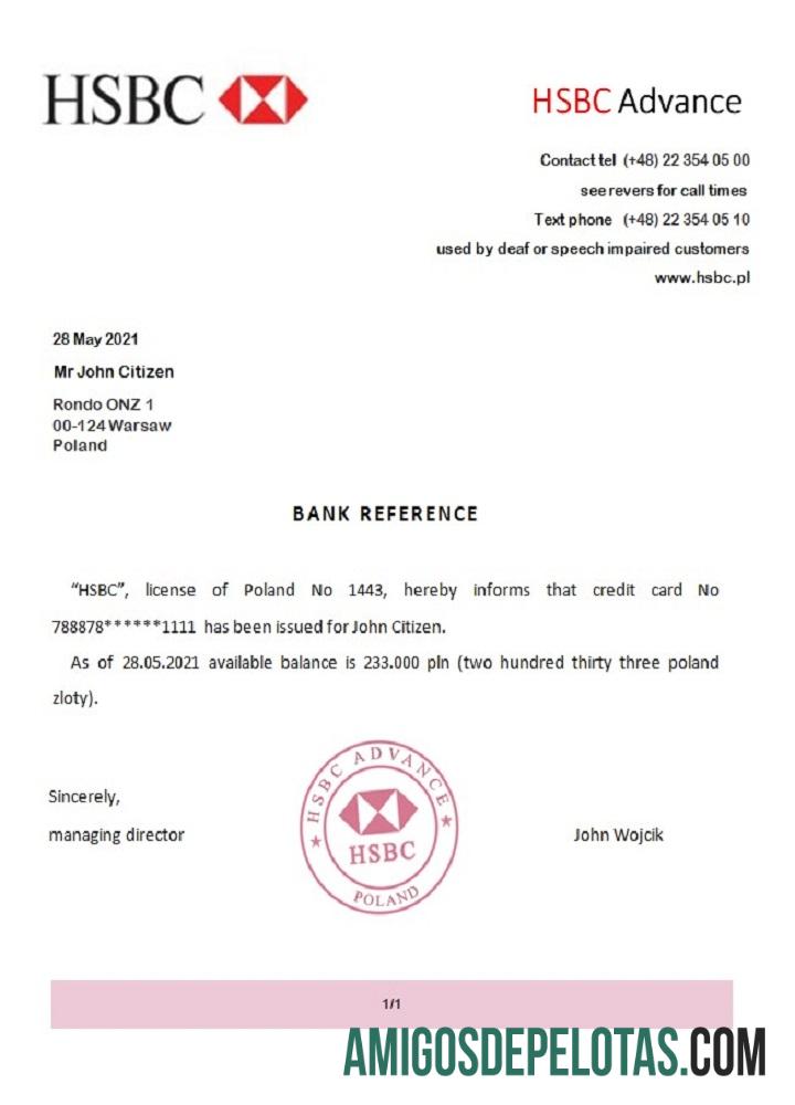 Polandia HSBC Advance Referensi makering