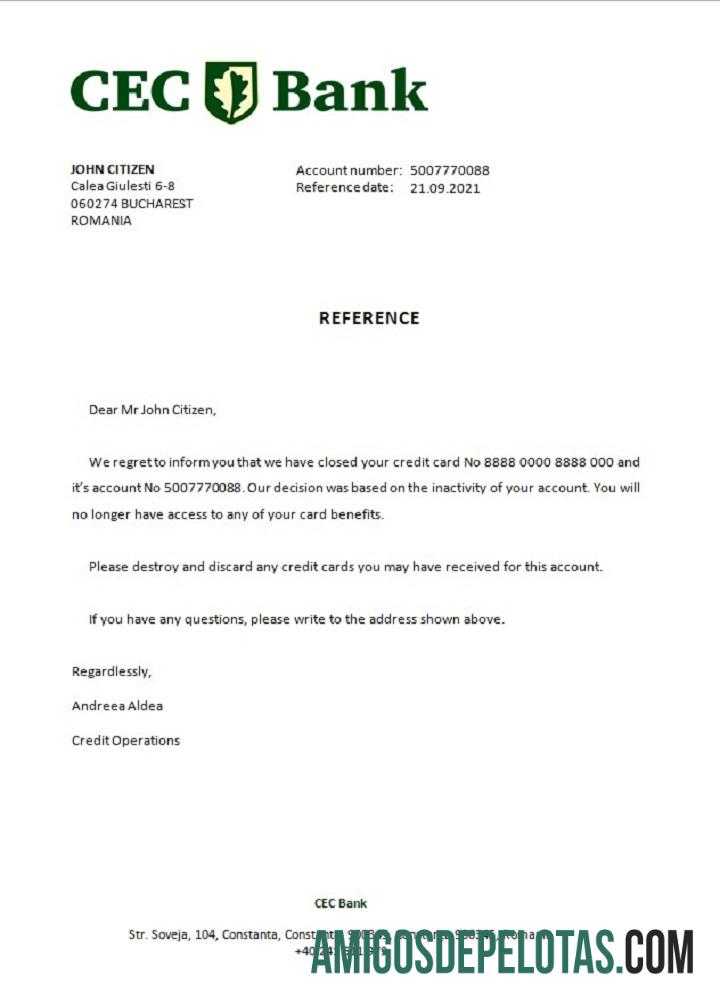 Rumania CEC bank closure Referensi pratinjau