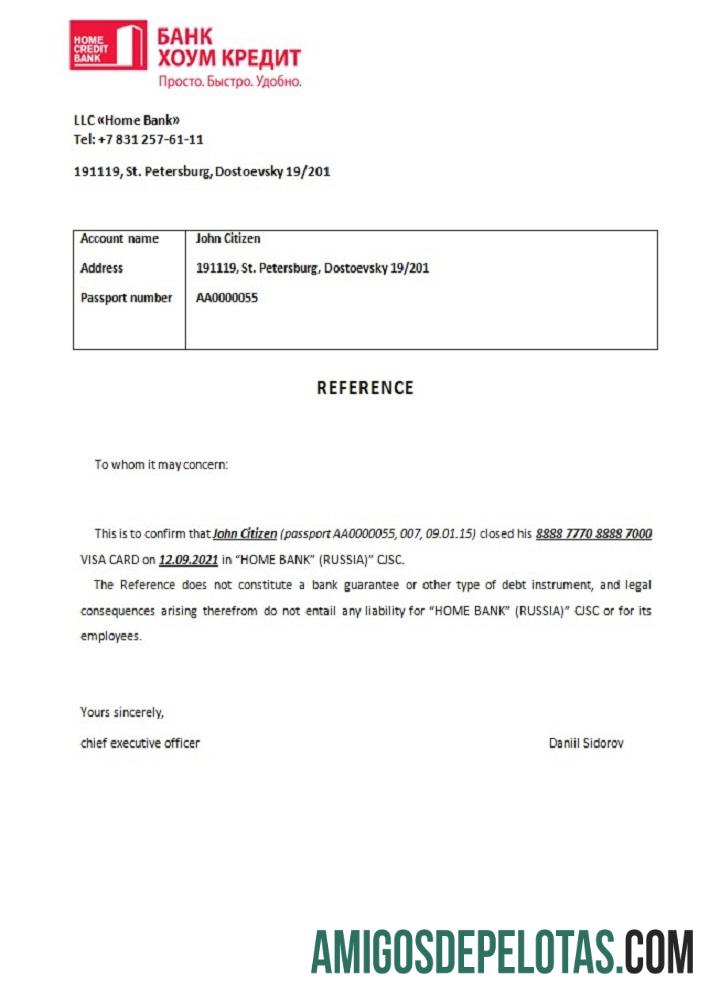 Rusia bank Home Kredit closure Referensi templat