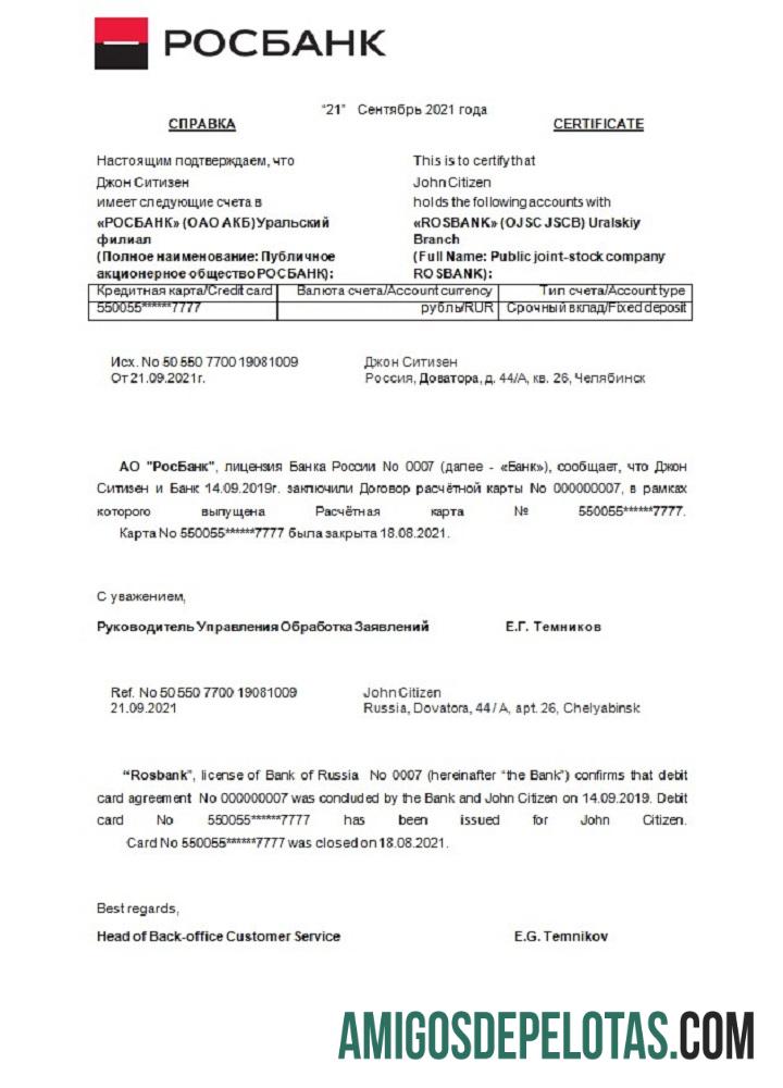 Rusia Rosbank closure Referensi makering