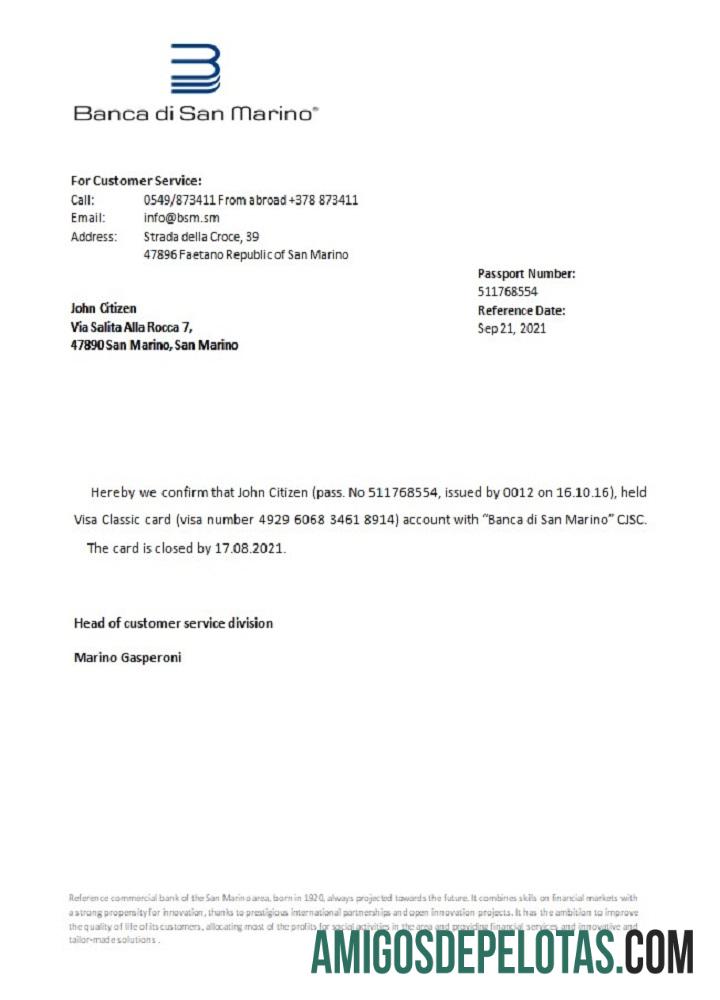 San Marino Banca di San Marino closure Referensi makering