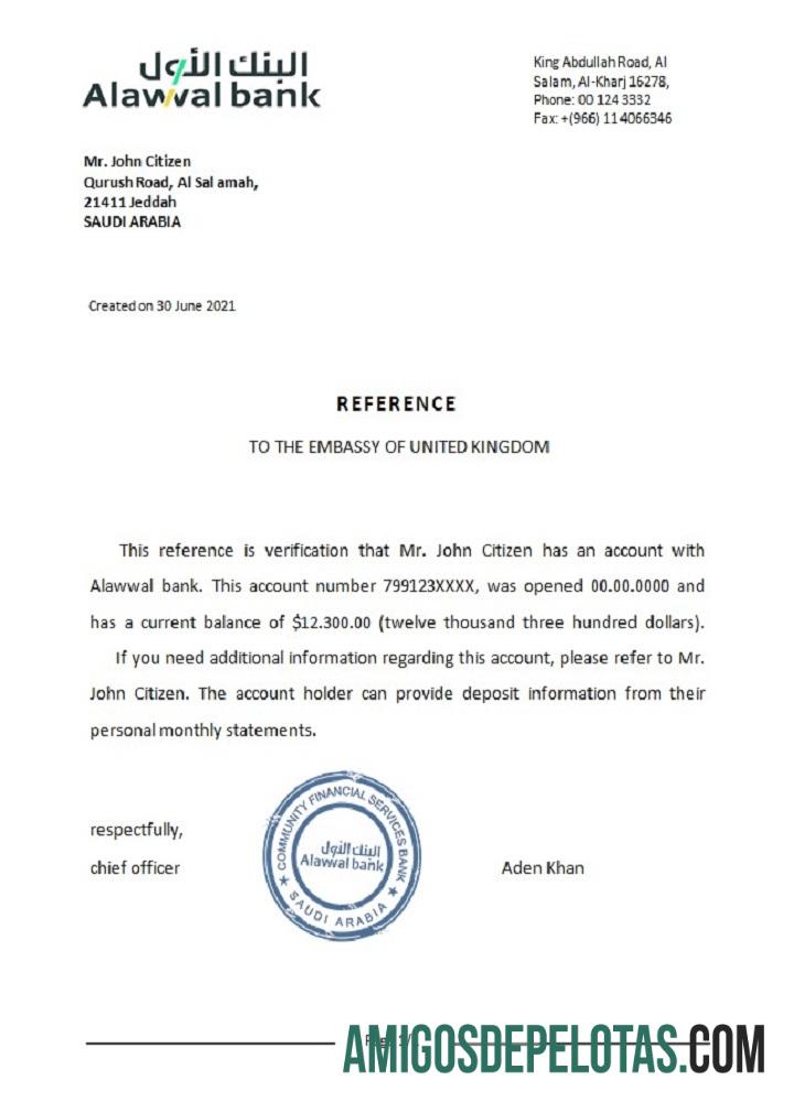 Arab Arab Saudi Alawwal bank Referensi makering