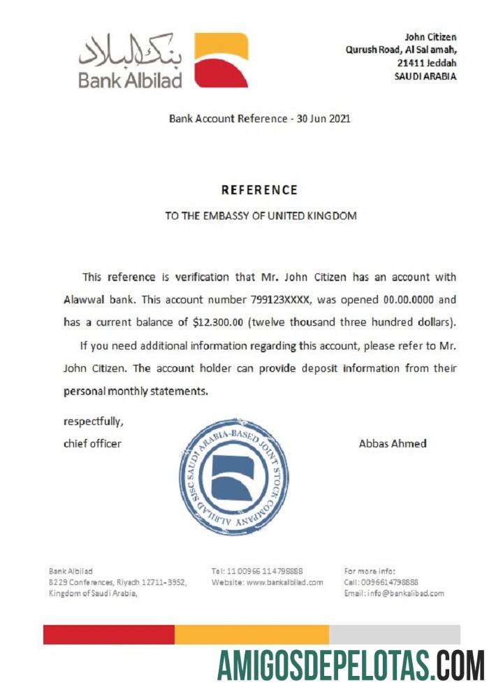 Arab Arab Saudi Albilad bank Referensi pratinjau