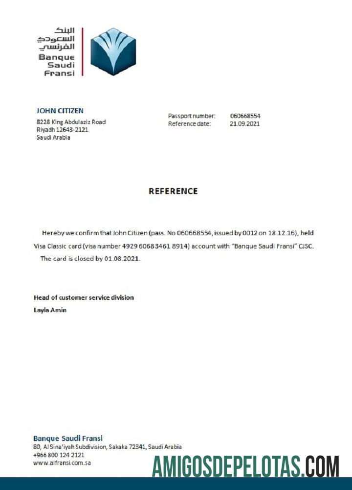 Arab Arab Saudi Banque Arab Saudi Fransi closure Referensi pratinjau