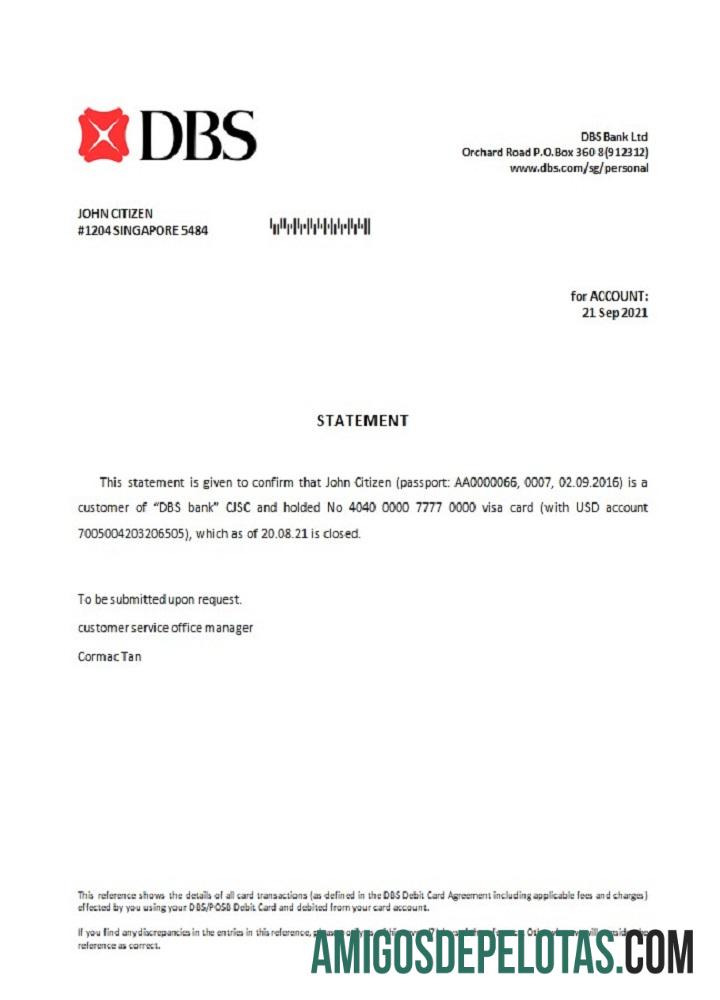 Singapura DBS bank closure Referensi makering
