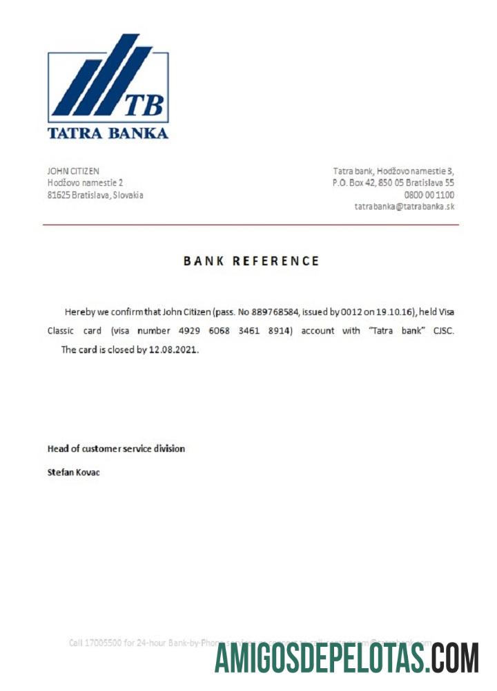 Slovakia Tatra bank closure Referensi makering