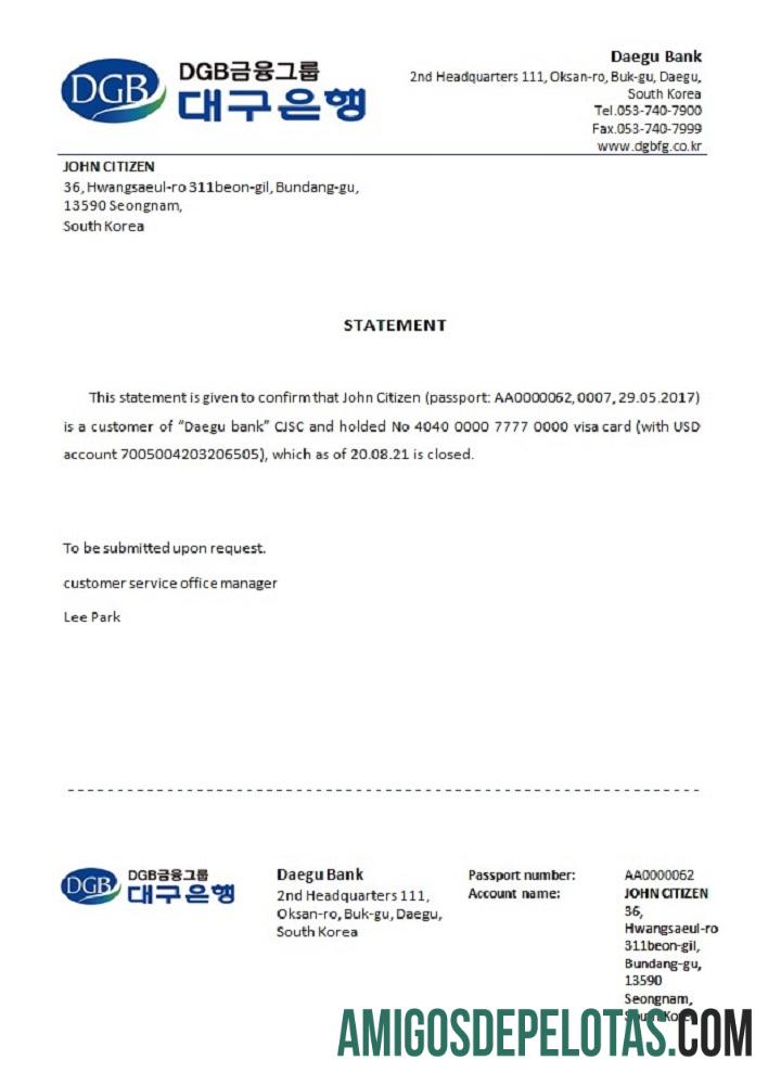 Korea Selatan DGB bank closure Referensi templat