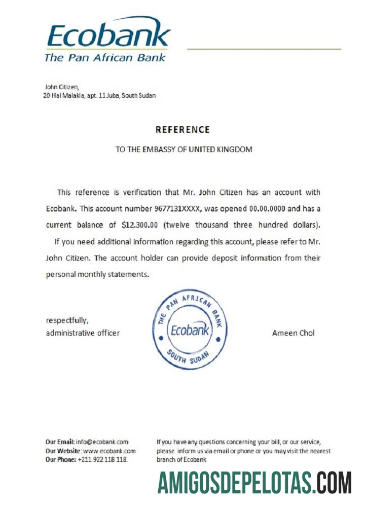 Sudan Selatan Ecobank Referensi pratinjau