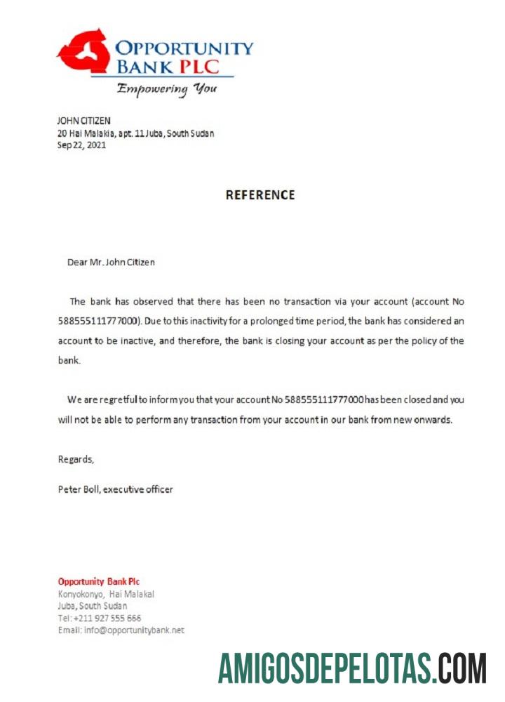 Sudan Selatan Opportunity bank closure Referensi makering
