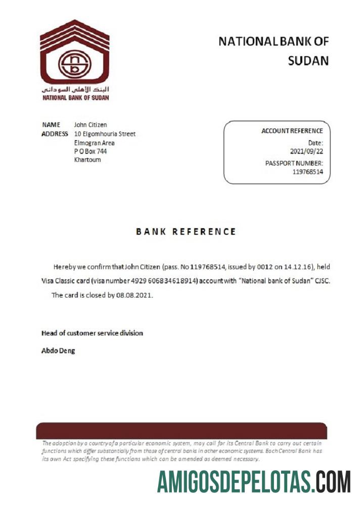 Sudan nasional bank of Sudan closure Referensi desain