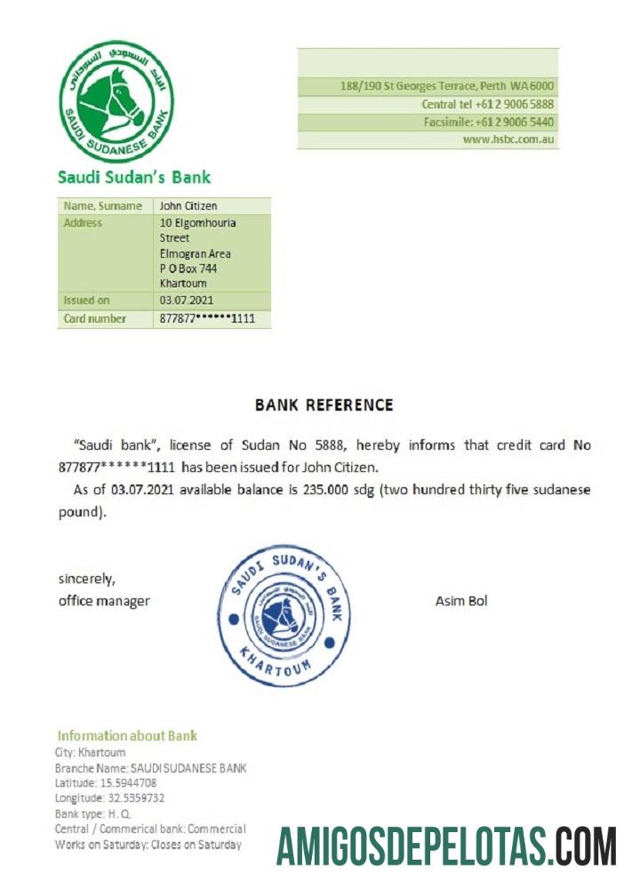 Sudan Arab Saudi Sudan's bank Referensi makering