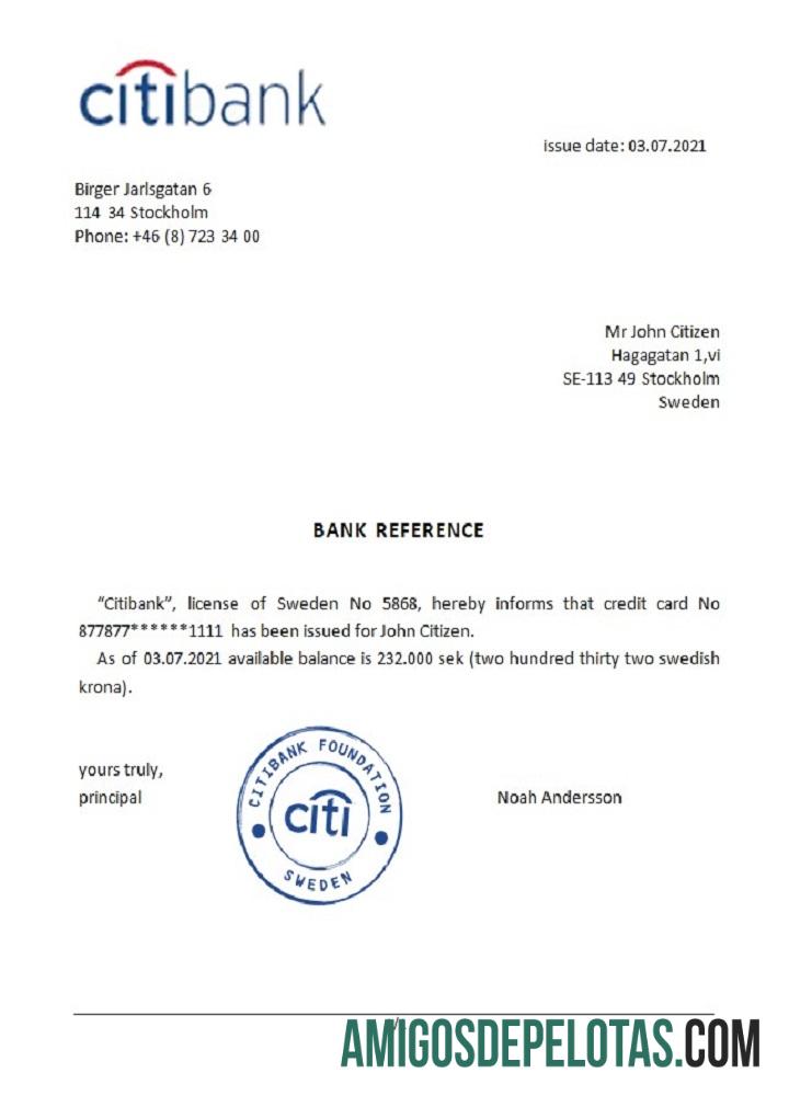 Swedia Citibank Referensi desain