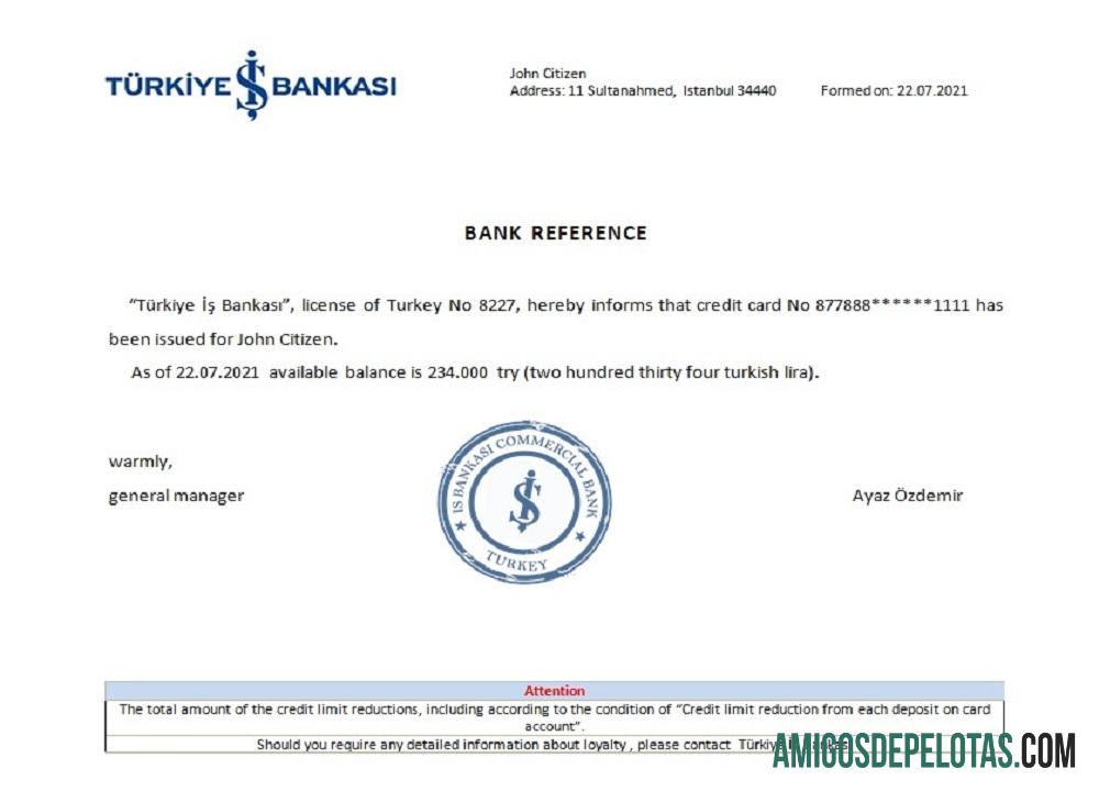 Turki Is Bankasi Referensi desain