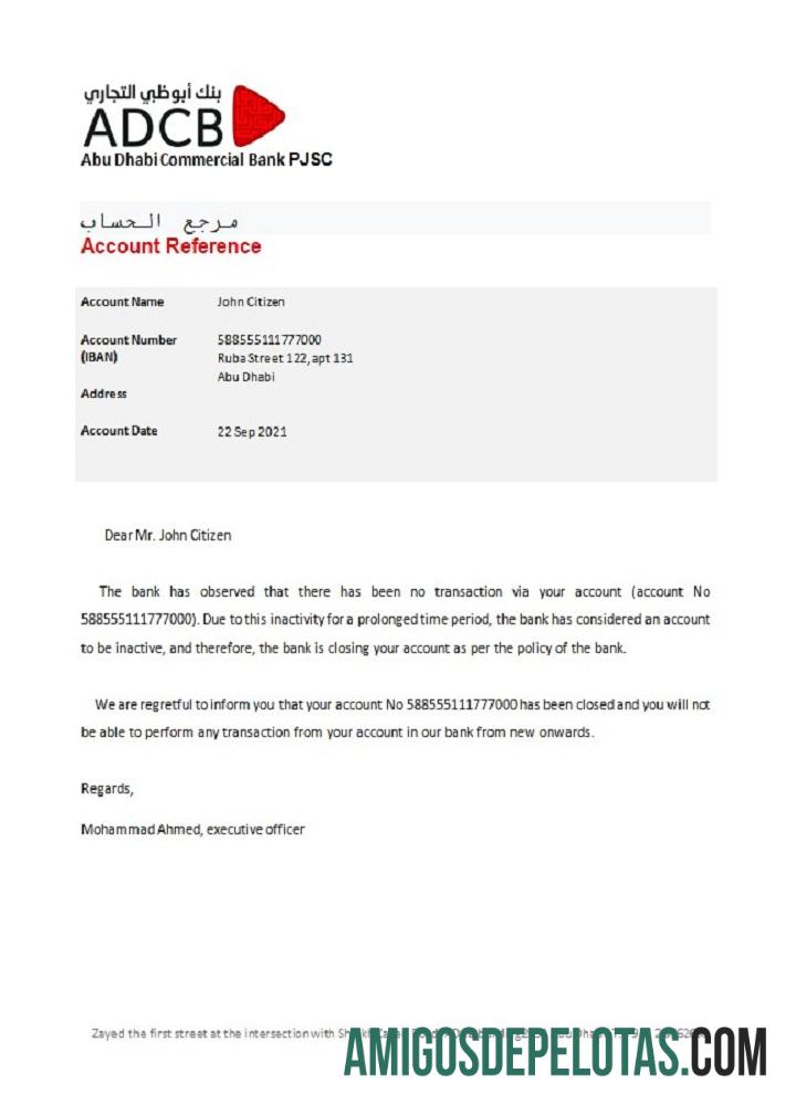 UEA ADCB bank closure Referensi pratinjau