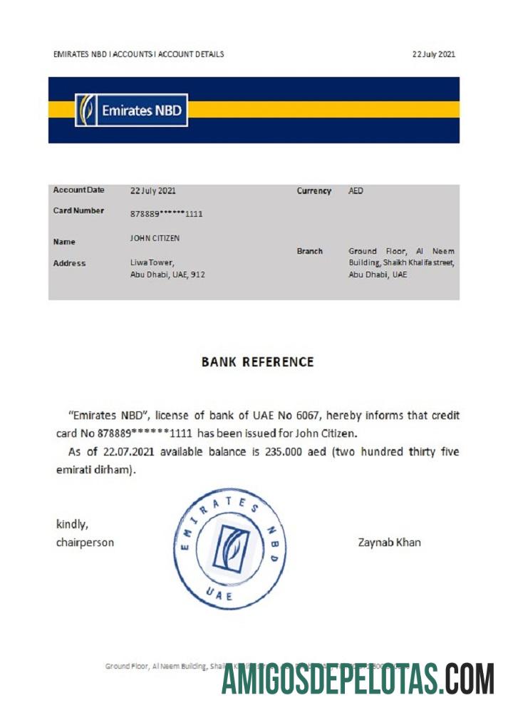 UEA Emirates NBD Referensi makering