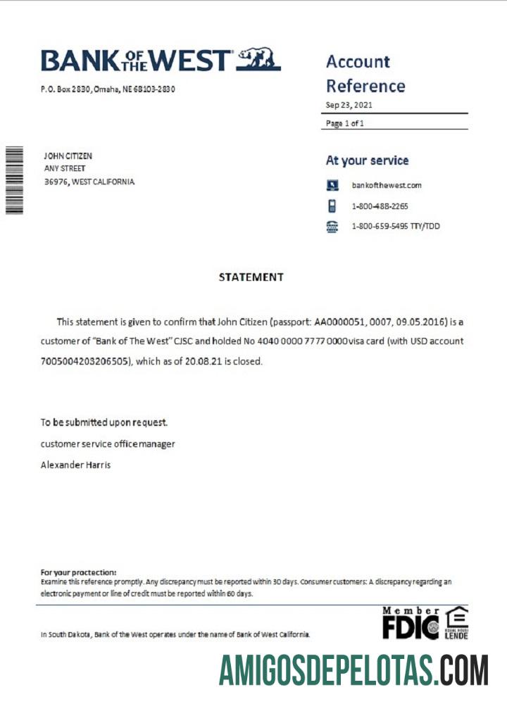 AS bank of the West closure Referensi desain